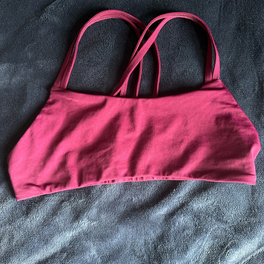 Jolyn Fendrick maroon bikini top
